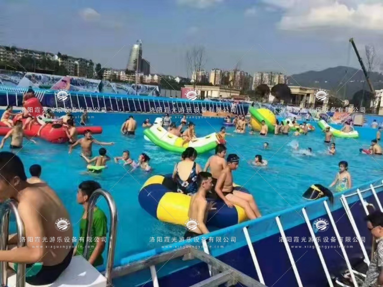 佛山水上乐园支架泳池